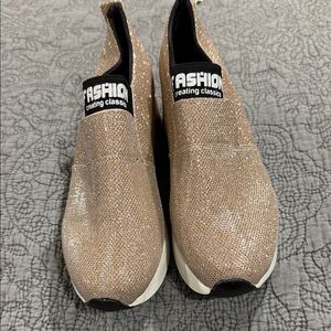 Shimmering Gold Women's Sneakers